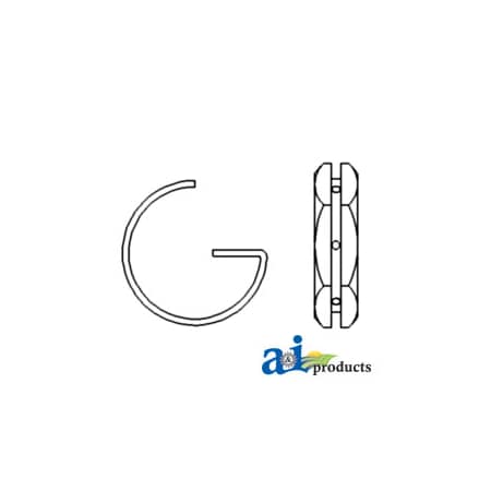 A & I Products Nut & Ring, Rear Axle 4" x5" x1" A-CBPN4179A